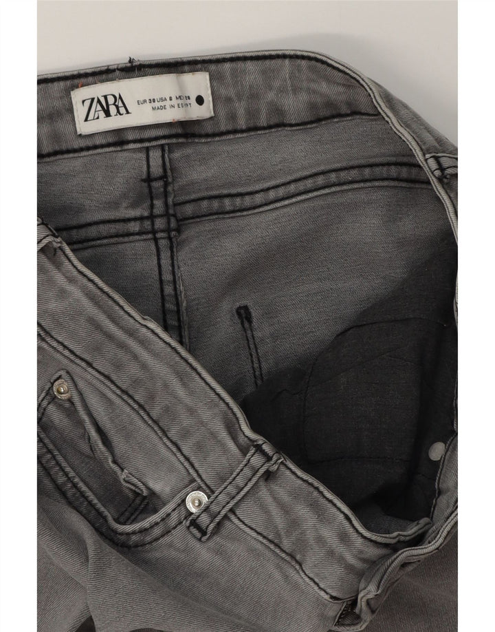 Jeans svasati da donna ZARA EU 38 Small W28 L32 Grigio