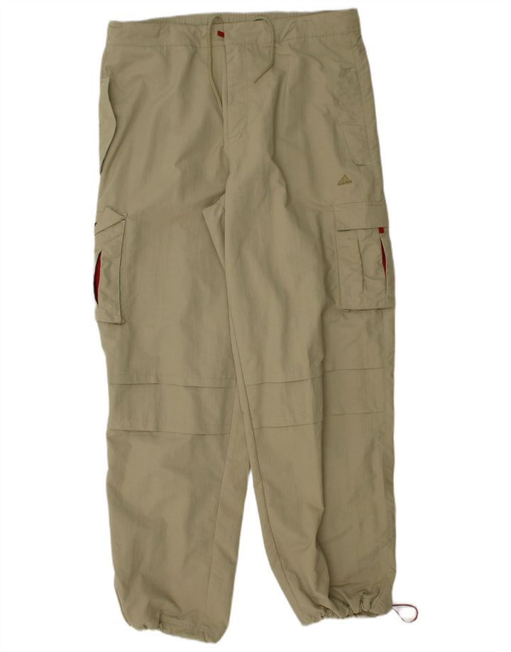 Pantaloni cargo da uomo Adidas Joggers medi W36 L32 poliammide kaki