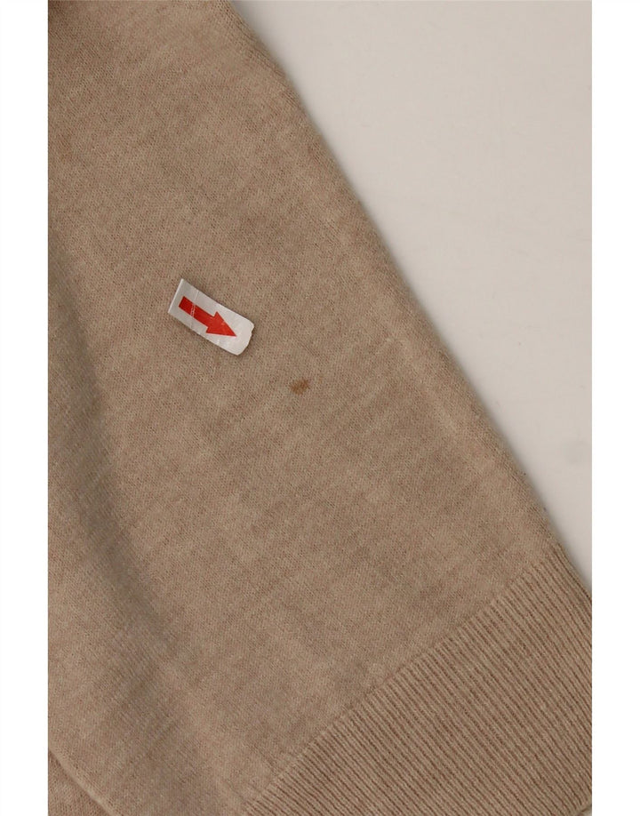 Maglione da uomo Marks & Spencer vestibilità regolare con scollo a V 2XL Acrilico beige
