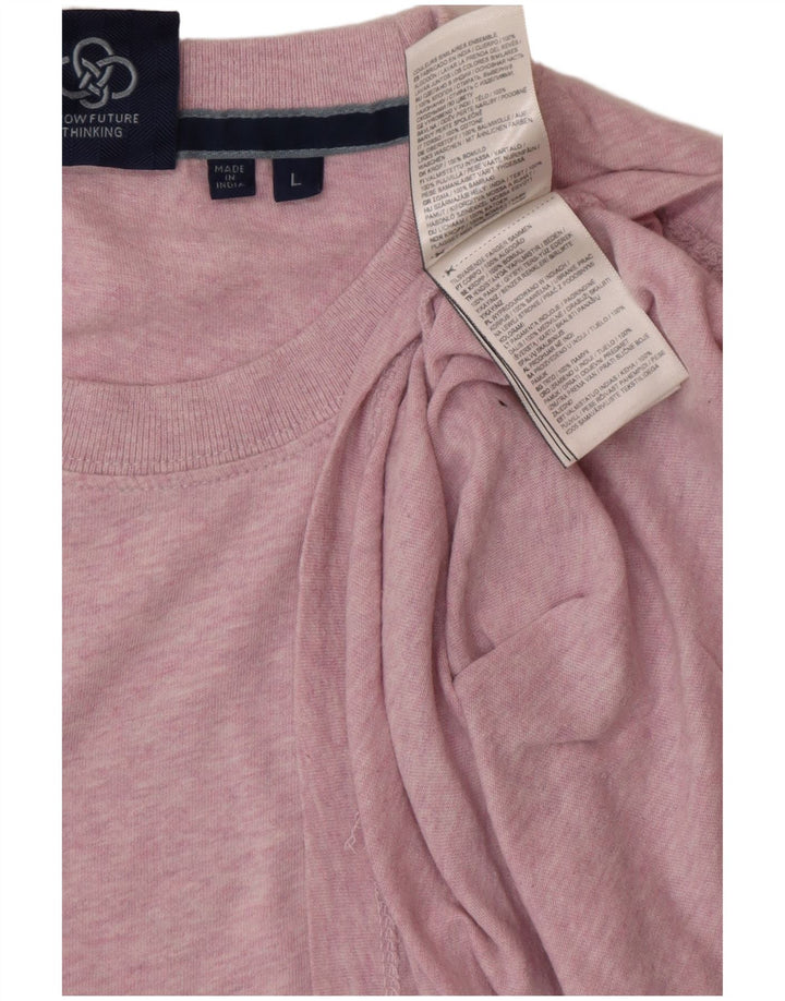 T-shirt da uomo SUPERDRY Top grande in cotone rosa
