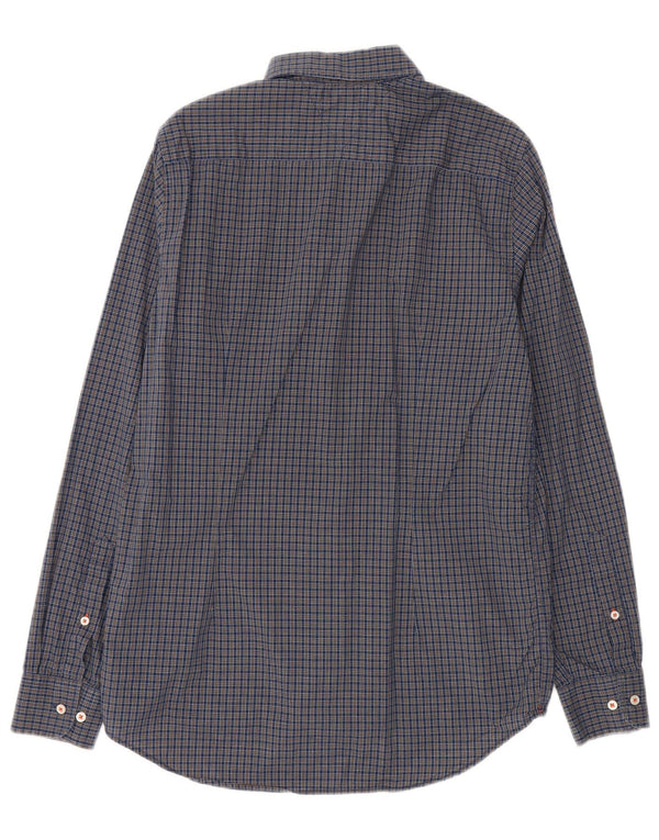 Camicia slim fit da uomo Tommy Hilfiger di grandi dimensioni in cotone a quadri blu navy