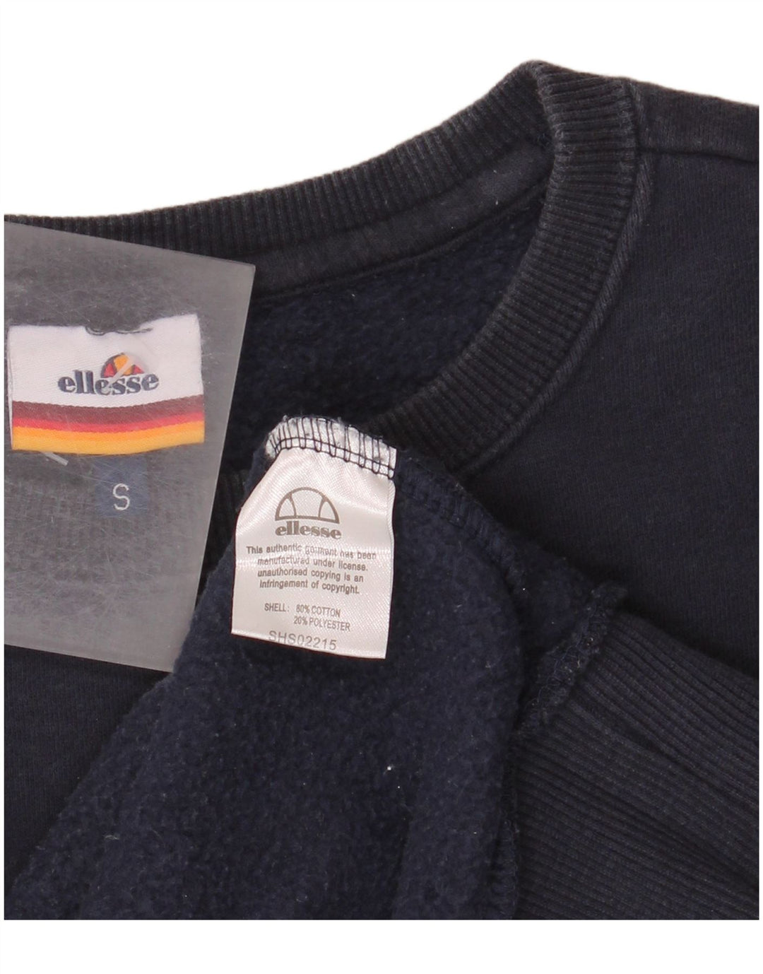 Felpa da uomo Ellesse Maglione piccolo blu navy in cotone