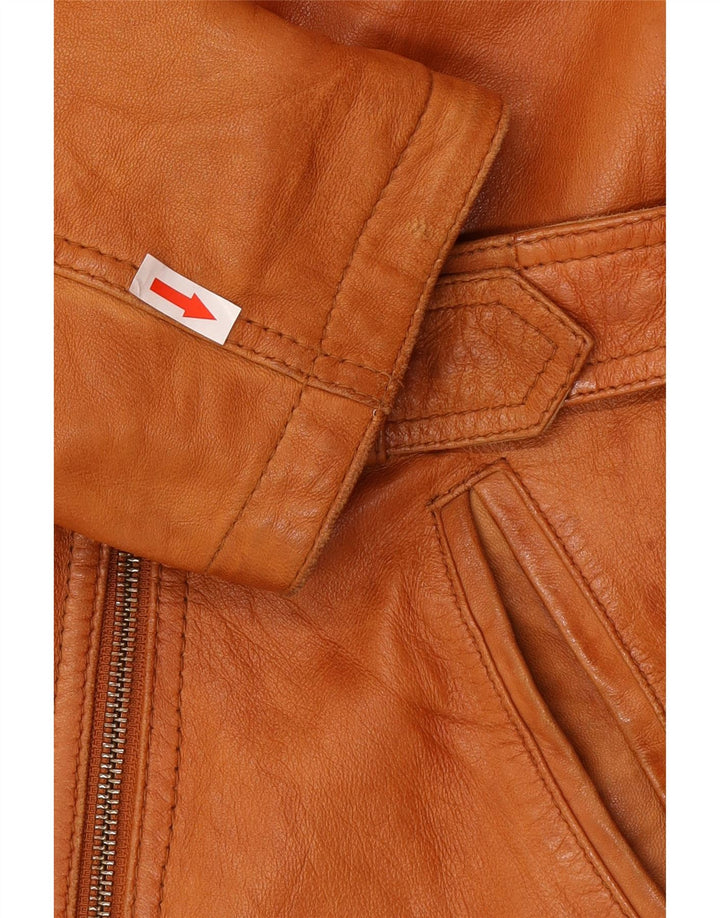 Giacca in pelle da donna Yessica UK 20 2XL Pelle marrone