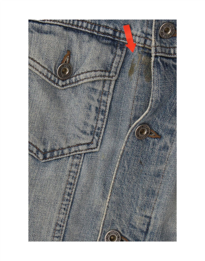MUSTANG Mens Denim Jacket UK 38 Medium Blue Cotton Vintage Mustang and Second-Hand Mustang from Messina Hembry 