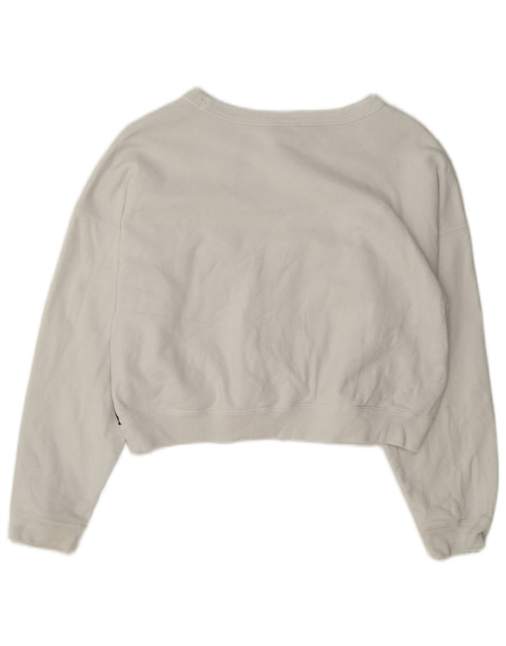 Felpa corta oversize da donna Champion UK 10 piccola bianca