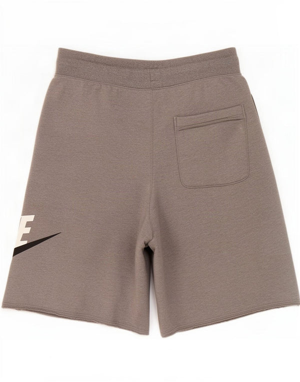 Pantaloncini sportivi Nike da uomo con grafica piccola in cotone grigio