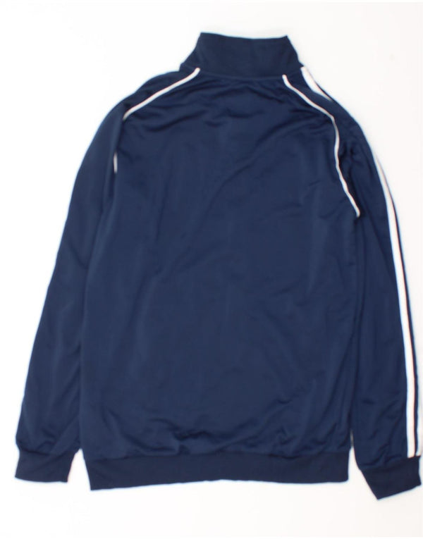 Giacca da ginnastica grafica da uomo Adidas Spartans piccola in poliestere blu navy