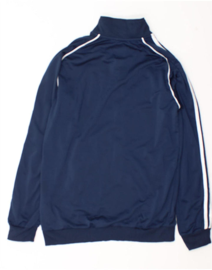 Giacca da ginnastica grafica da uomo Adidas Spartans piccola in poliestere blu navy