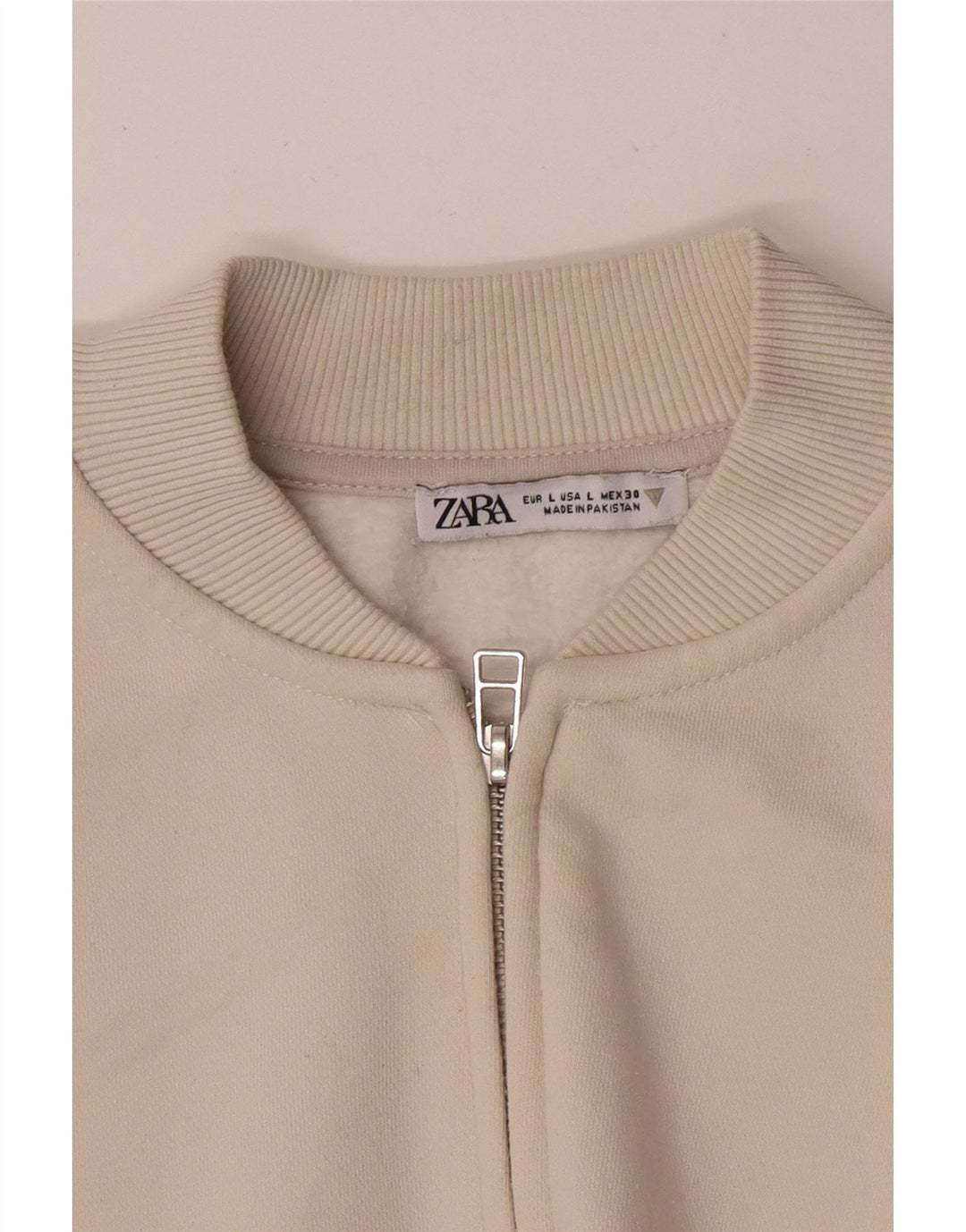 Giacca da ginnastica oversize da donna Zara UK 16 Large Beige