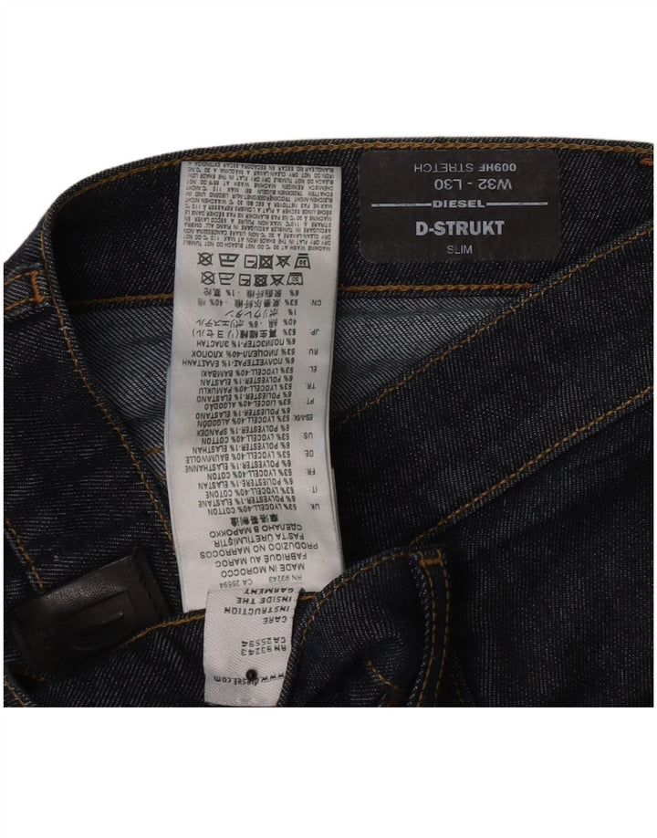 Jeans slim da uomo D-Strukt Diesel W32 L27 Lyocell blu navy