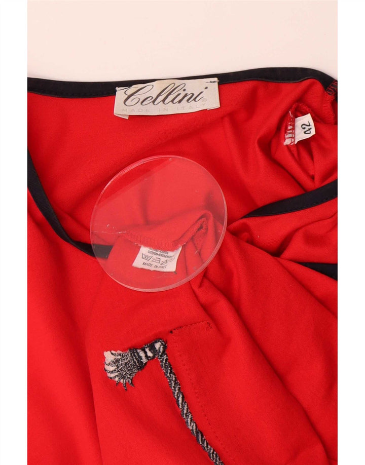 Camicetta da donna a maniche corte Cellini IT 42 Colorblock rosso medio