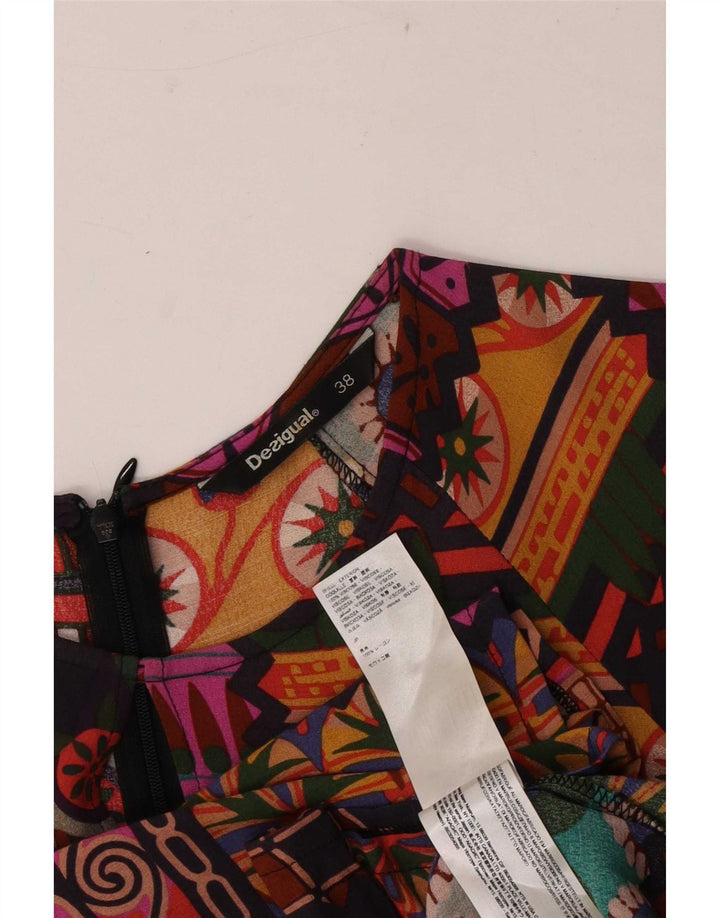 Desigual Abito basic da donna con maniche a 3/4 EU 38 Medio multicolore bohémien