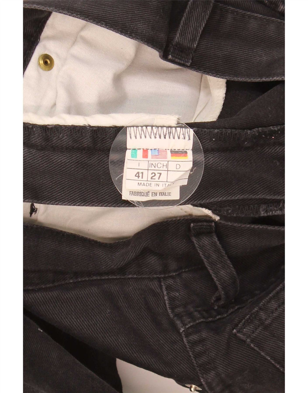 Jeans affusolati da donna Roccobarocco W27 L31 cotone nero