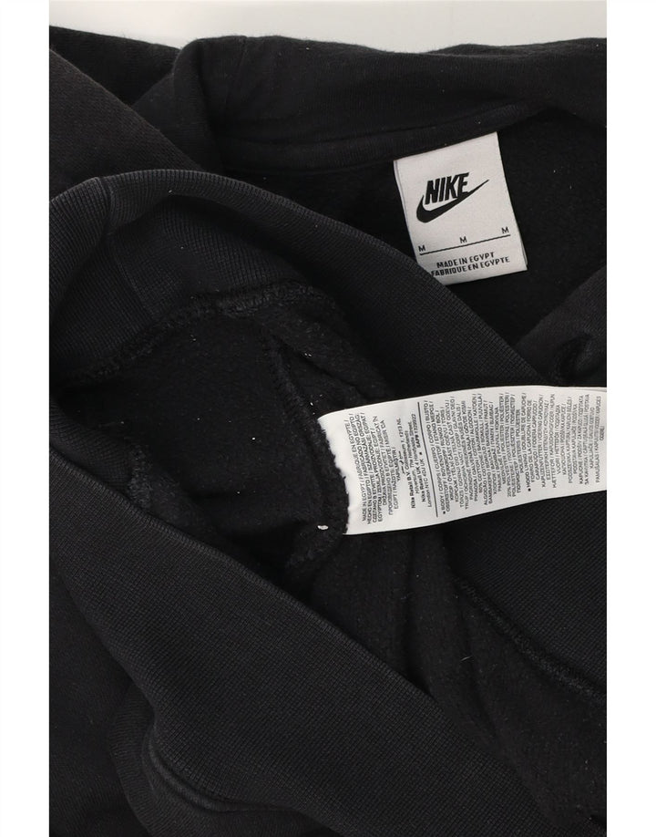 Felpa con cappuccio grafica Nike da uomo in cotone nero medio