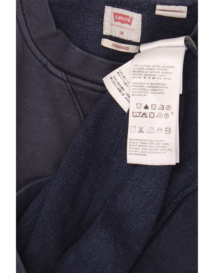 Felpa Levi's da uomo con vestibilità standard, in cotone blu navy medio