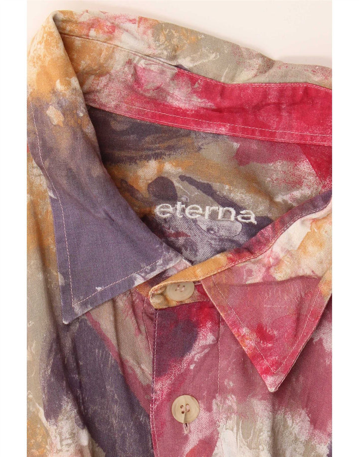 Camicia a maniche corte da uomo Eterna 2XL Tie Dye multicolore