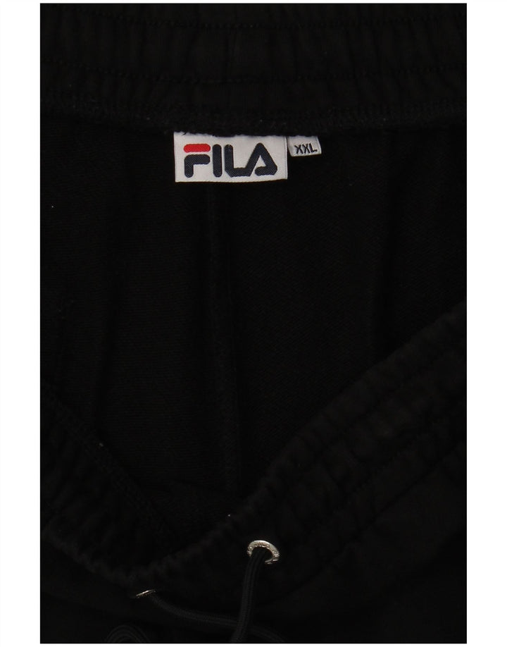 Pantaloncini sportivi grafici da uomo FILA 2XL neri