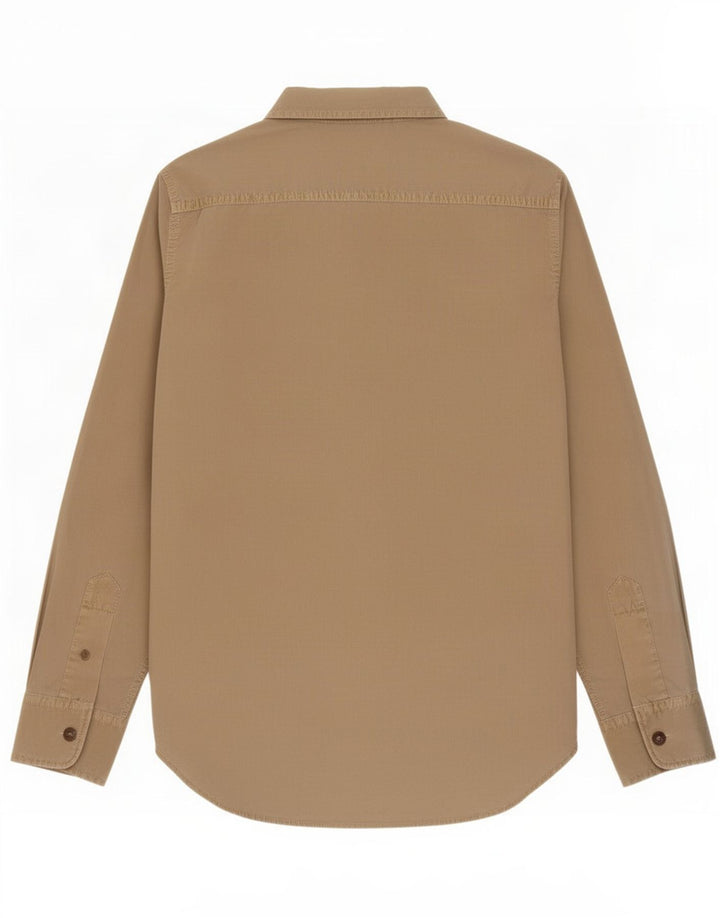 Camicia militare da uomo Marlboro Classics grande color kaki