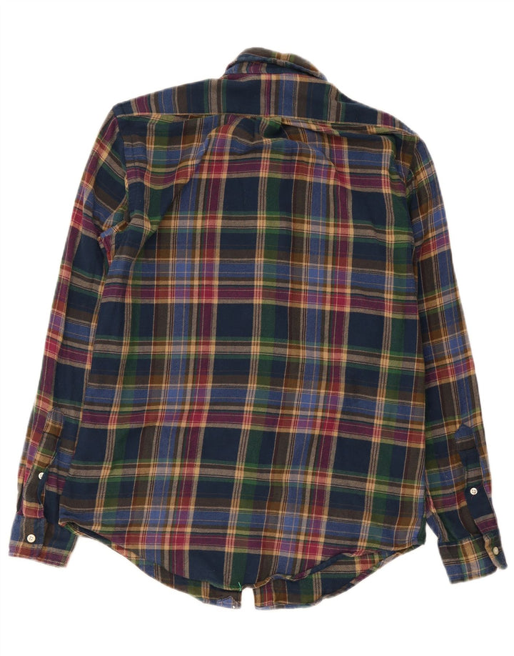 Polo Ralph Lauren Camicia da uomo in flanella vestibilità personalizzata piccolo quadretto multicolore
