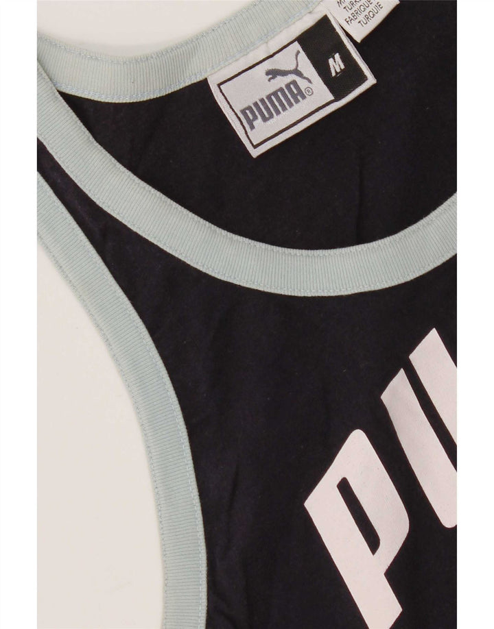 Canotta grafica da donna Puma UK 12 medio blu navy