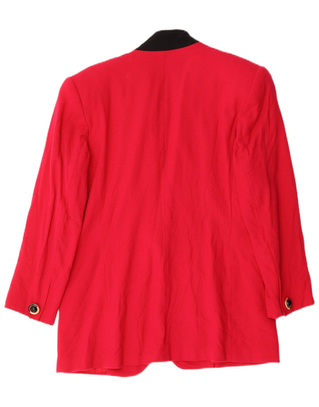 Giacca blazer a 1 bottone da donna Alvin Bell UK 16 Large Red Colourblock in lana