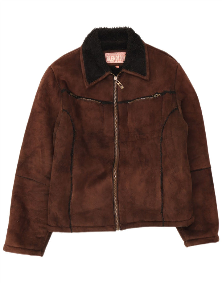 Giacca Sherpa da uomo Blend Of America UK 40 Large Marrone Poliestere
