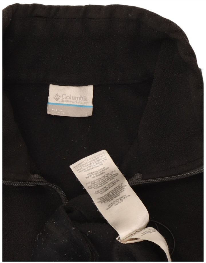 Giacca in pile da uomo Columbia UK 40 Large Nero Poliestere