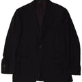 Giacca Blazer da Uomo a 2 Bottoni Canali IT 50 Large in Lana Blu Navy