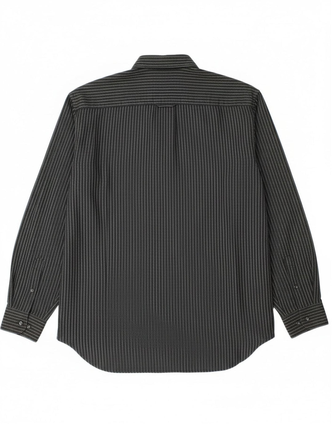 Camicia Trussardi Uomo Taglia 40 Media Poliestere Gessato Nero