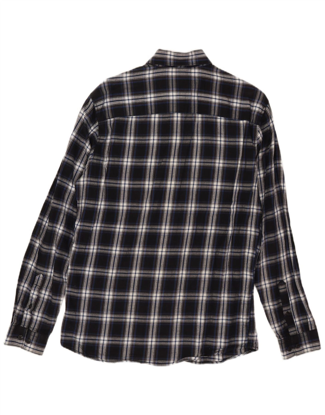 Camicia da uomo in flanella slim fit Jack & Jones a quadri blu piccoli