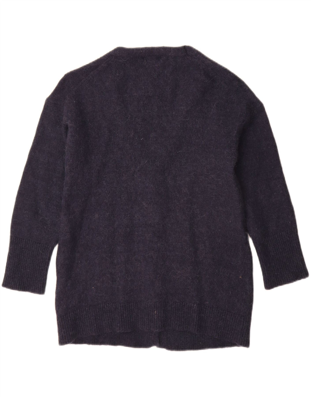 Maglione cardigan da donna Massimo Dutti UK 10 Small Blu Navy Poliammide