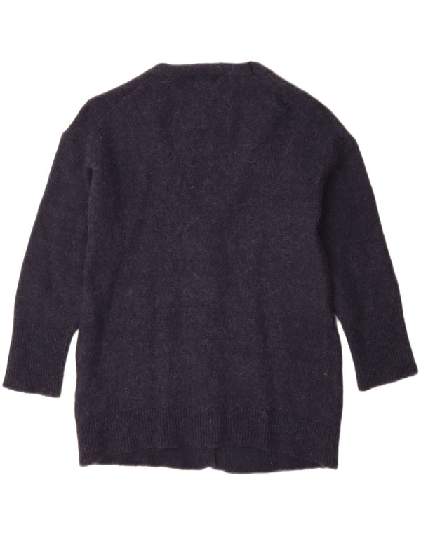Maglione cardigan da donna Massimo Dutti UK 10 Small Blu Navy Poliammide