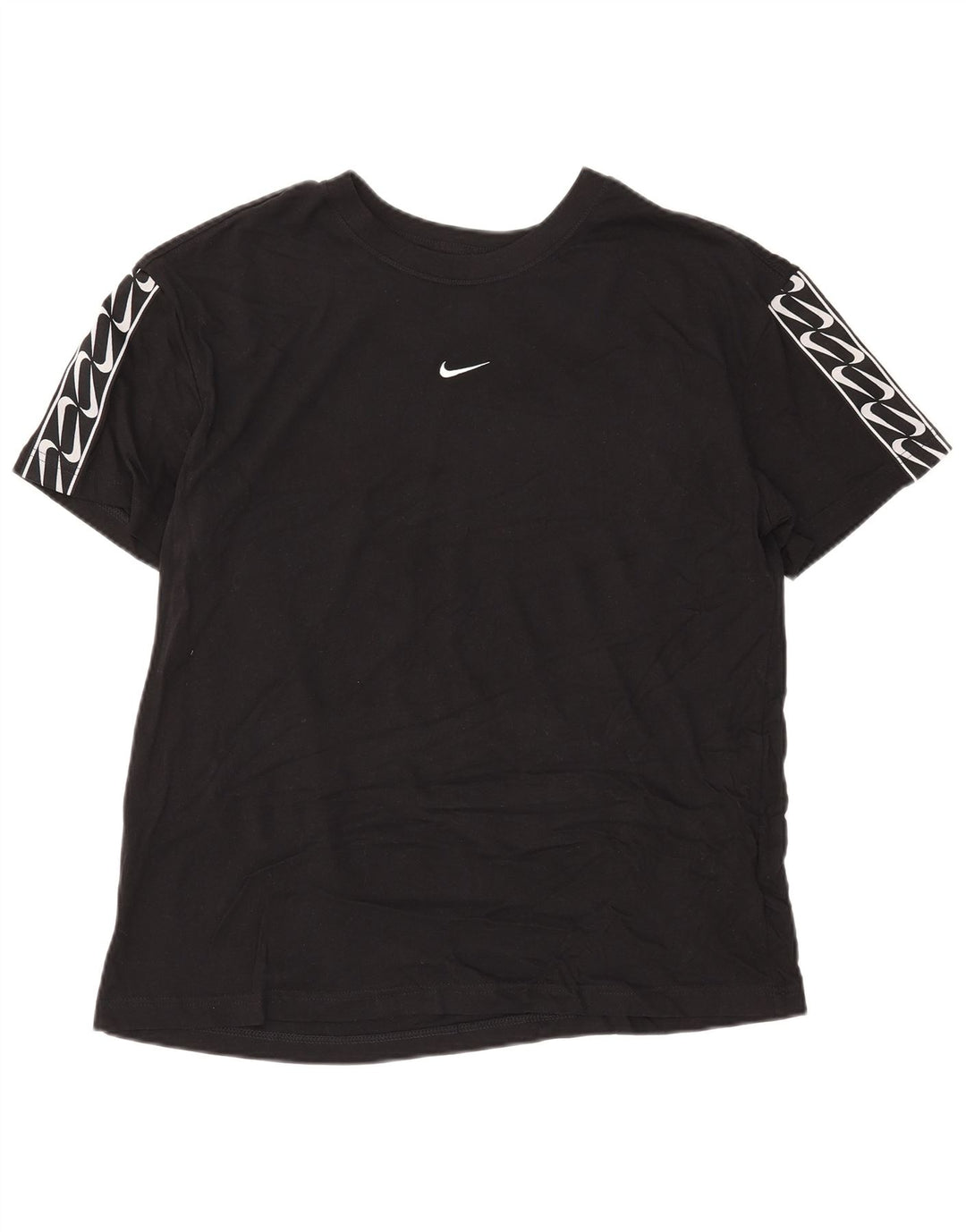 T-shirt grafica da uomo Nike Top in cotone nero medio