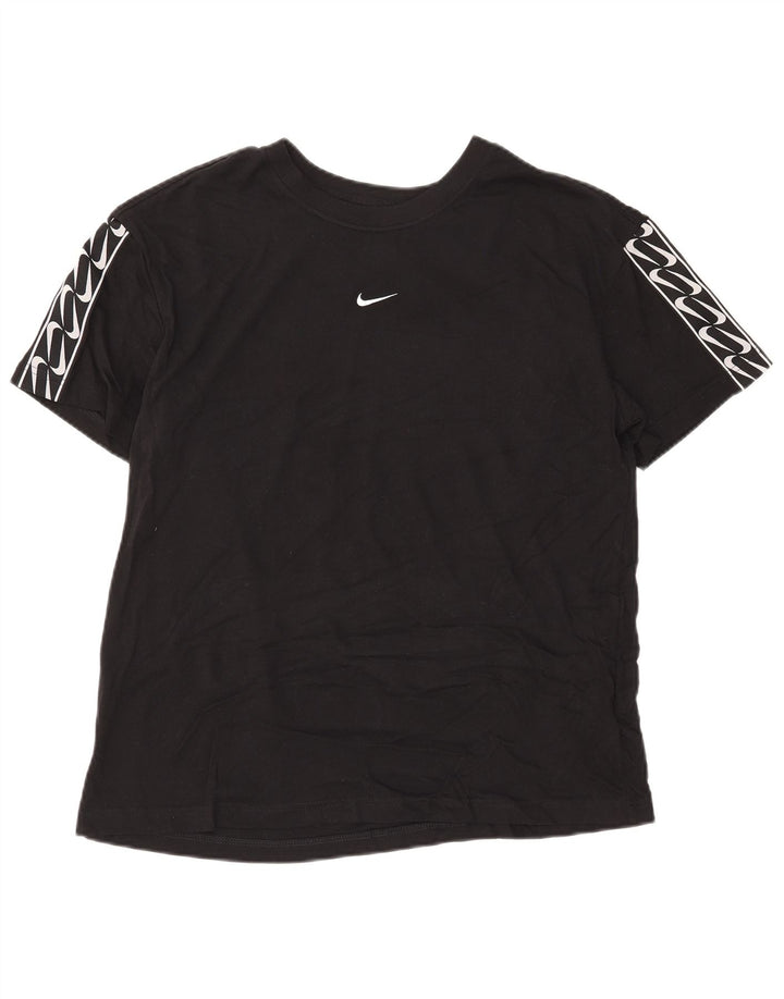 T-shirt grafica da uomo Nike Top in cotone nero medio
