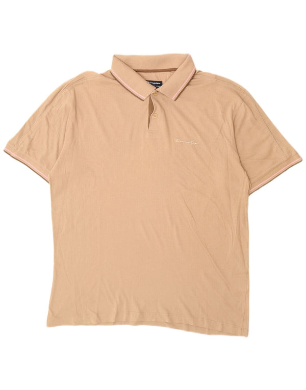 Polo da uomo CHAMPION 2XL in cotone beige