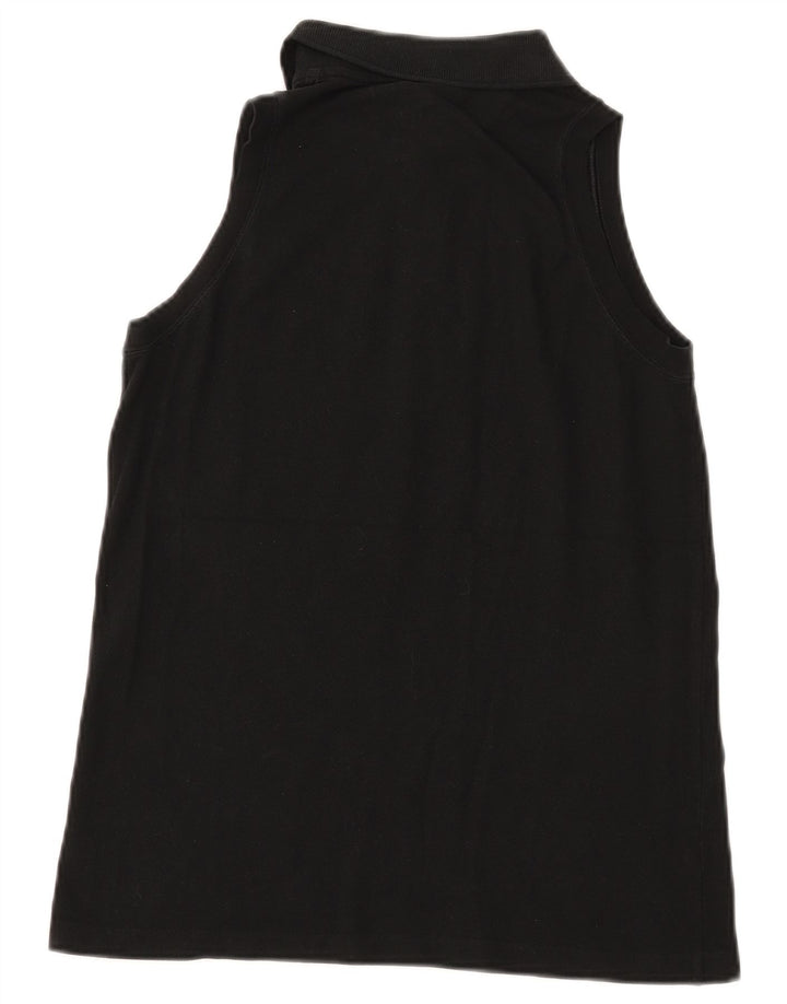 Polo senza maniche da donna Lacoste taglia 40 media cotone nero