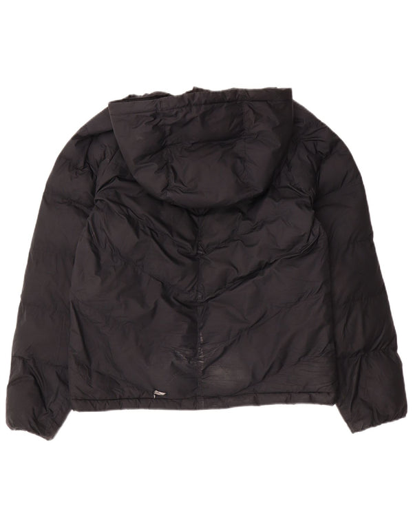 Giacca imbottita con cappuccio Nike da ragazzo 12-13 anni Large nera in poliestere