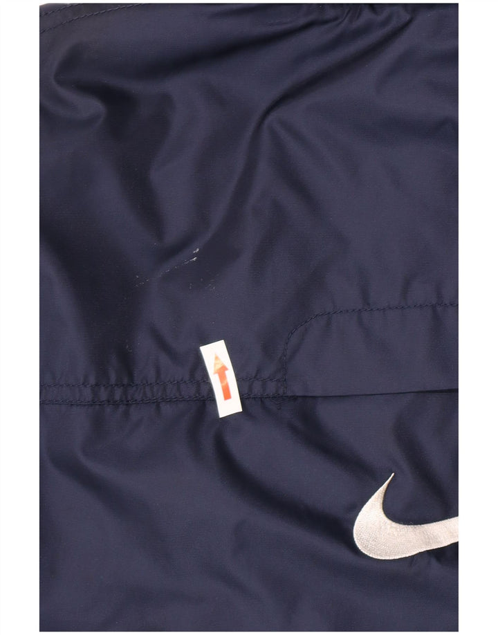 Giacca a vento con cappuccio grafico Nike da ragazzo 12-13 anni grande blu navy