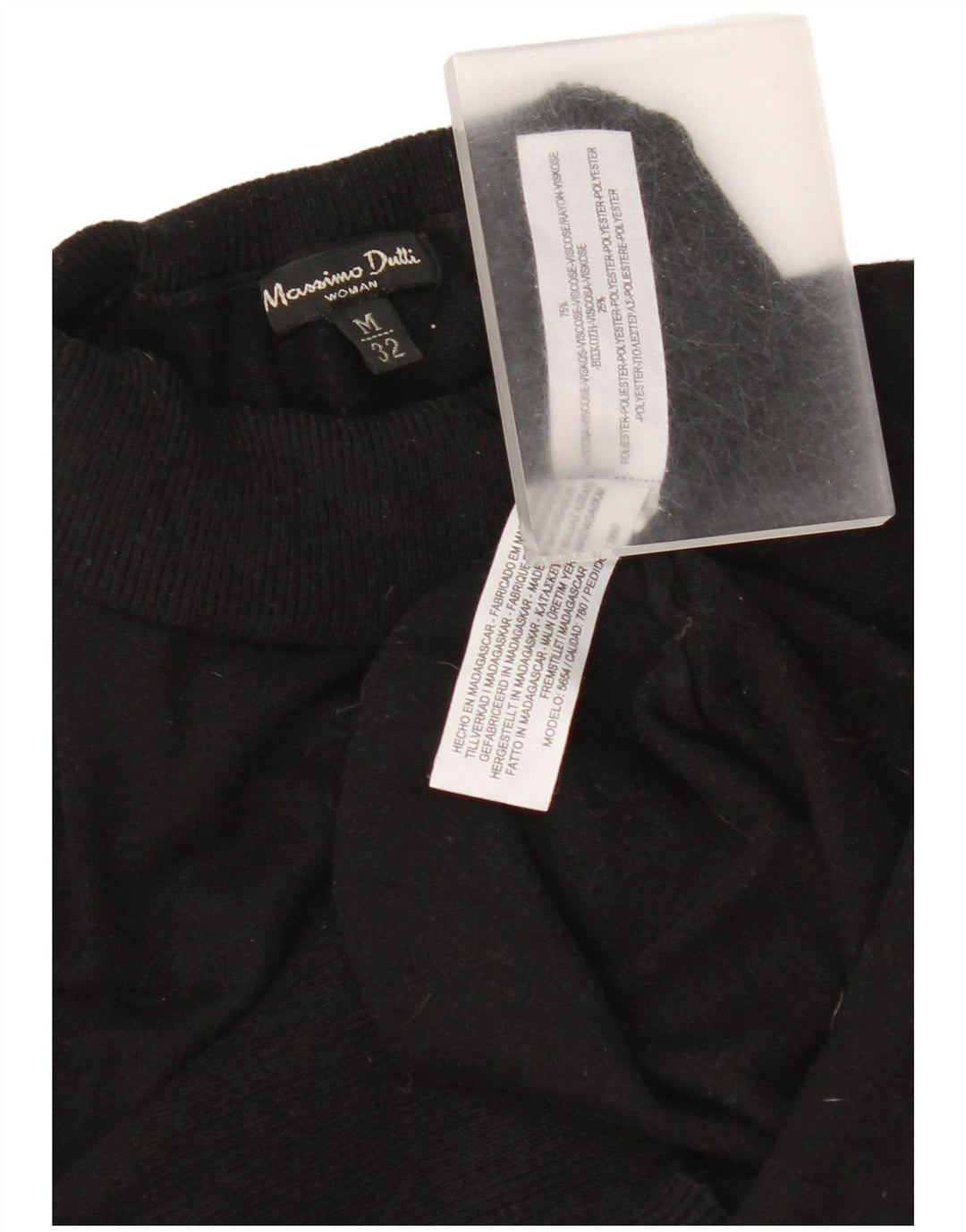 Maglione maglione a collo alto da donna Massimo Dutti UK 12 medio nero