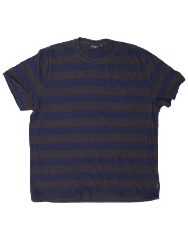 T-shirt da uomo Paul Smith Top XL in cotone a righe blu