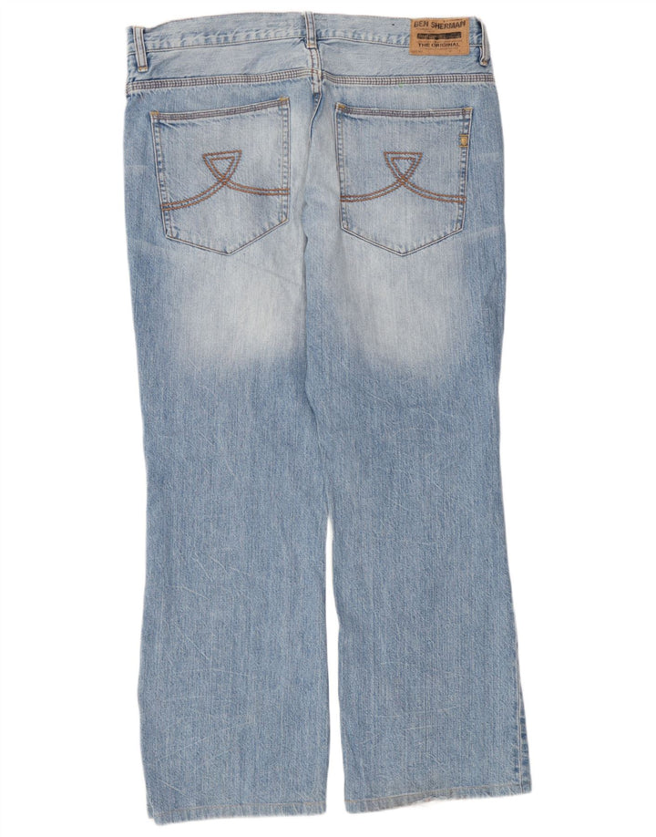 Jeans Bootcut Riot da uomo Ben Sherman W38 L32 cotone blu