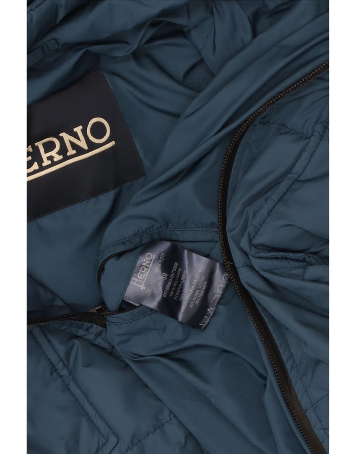 Giacca imbottita da uomo Herno UK 50 Large blu in poliammide
