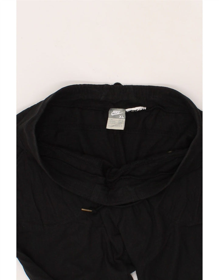 NIKE Womens Tracksuit Trousers UK 18 XL Black Vintage Nike and Second-Hand Nike from Messina Hembry 