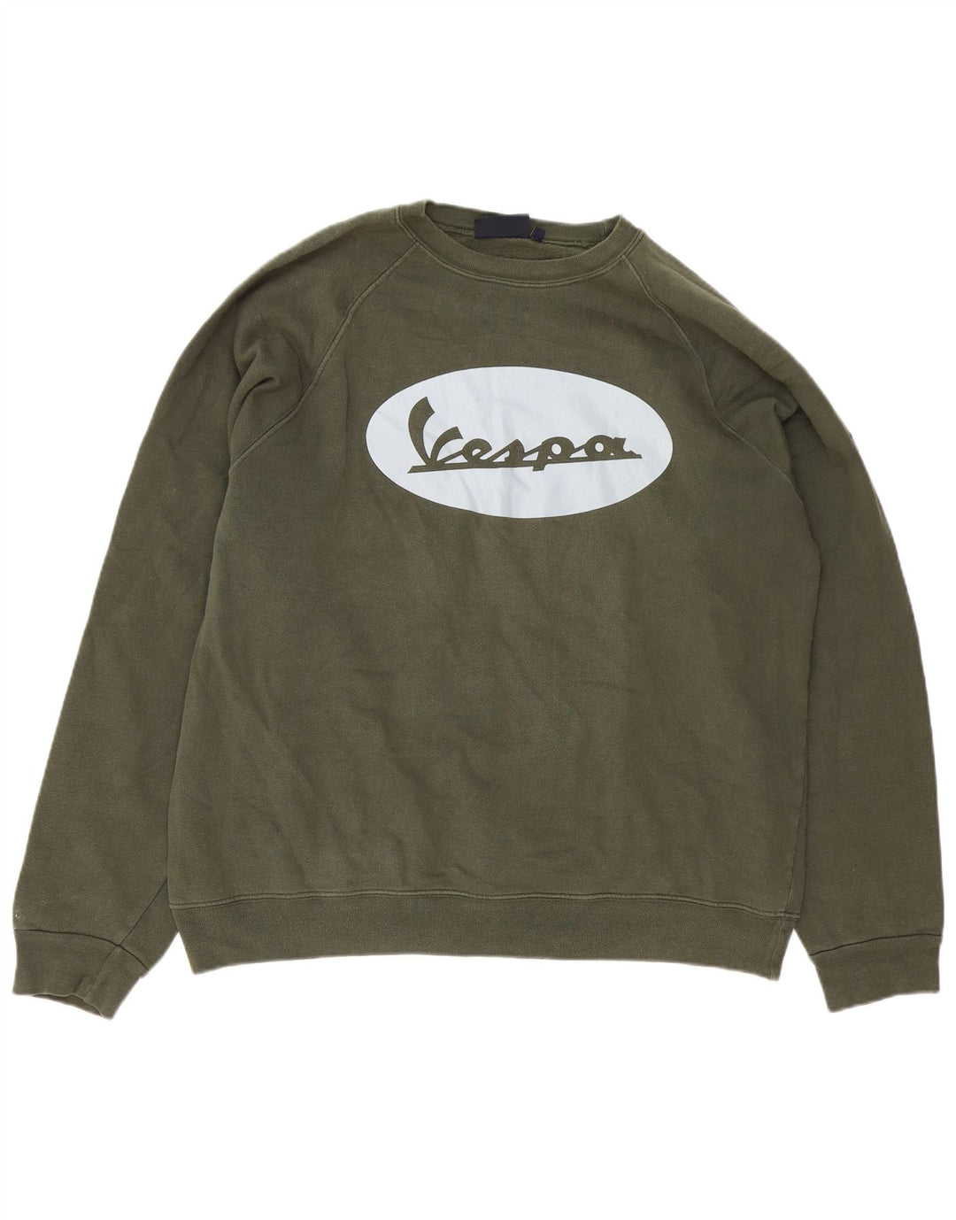 Felpa grafica da uomo Vespa Maglione 2XL Cotone verde