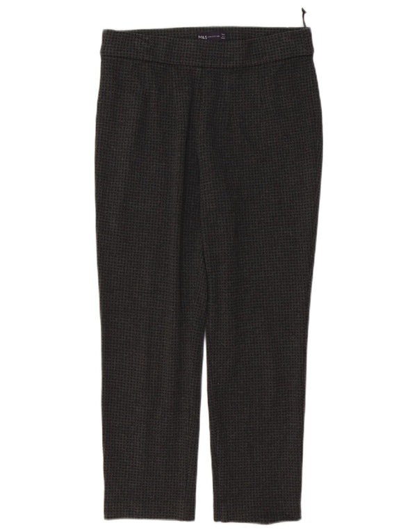Leggings da donna Marks & Spencer UK 10 Small W28 L23 Pied de poule grigio