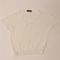 TRUSSARDI Womens Blouse Top IT 40 Small White Polyester Vintage Trussardi and Second-Hand Trussardi from Messina Hembry 
