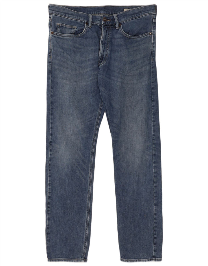 Jeans slim da uomo Marks & Spencer W34 L31 Blu