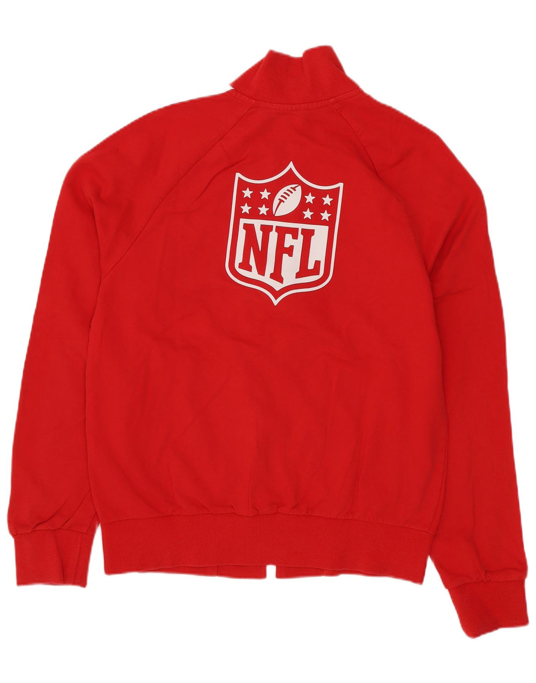 Giacca da ginnastica con grafica da ragazzo NFL 11-12 anni in cotone a righe rosse