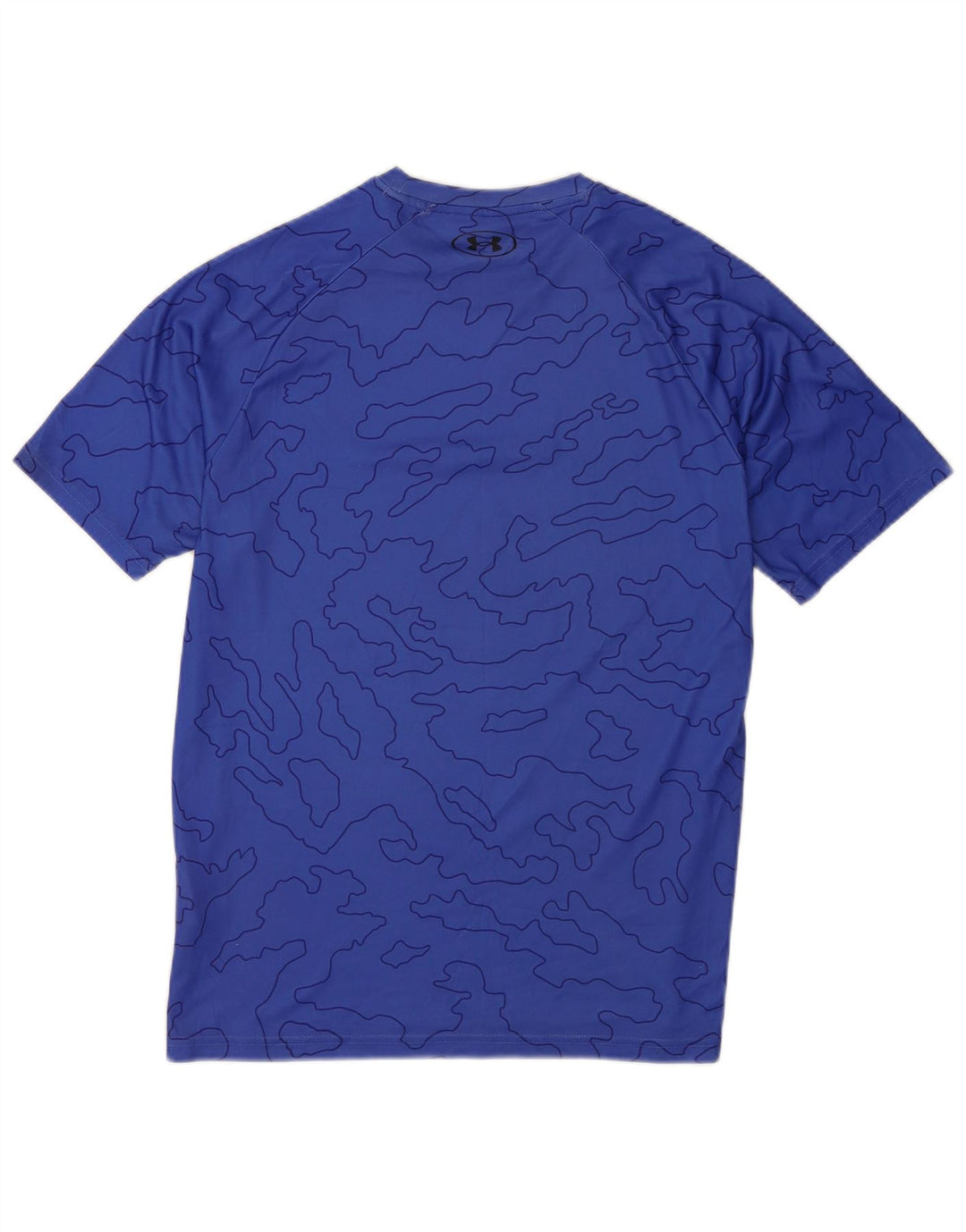 T-shirt da uomo vestibilità ampia Under Armour Top poliestere geometrico blu medio