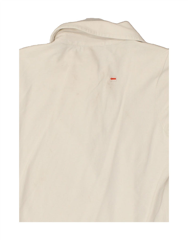 ELLESSE Womens Polo Shirt UK 14 Large White | Vintage Ellesse | Thrift | Second-Hand Ellesse | Used Clothing | Messina Hembry 